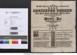 Als Der Wohl-Ehrenveste, Groß-Achtbar- und Kunsterfahrne Herr Christoph Reyher, Hoch-Fürstl. Sächß. Römhildischer Cammer-Diener und Friedensteinischer Hof-Buchdrucker, den 1. Octobr. St. V. 1073. [!] Seinen Gebuhrts-Tag zum Ein und Sechsigsten mal glücklich und gesund erlebte, Wolte aus Kindschuldigster Pflicht seinen Glück-Wunsch in nachgesetzten Zeilen vorstellen J. A. R.