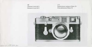 Sucherkamera "Leica M3" mit Objektiv "Summilux" der Ernst Leitz GmbH
