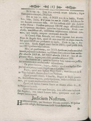 Judicium Nostrum.