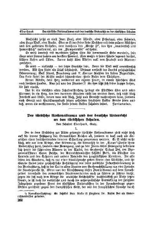 Der türkische Nationalismus und der deutsche Unterricht an den türkischen Schulen