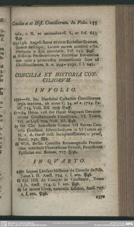 Concilia Et Historia Conciliorum