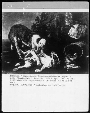 Stilleben mit Jagdhunden