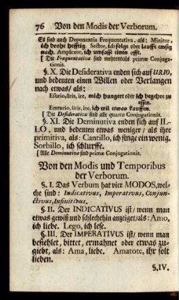Von den Modis und Temporibus der Verborum