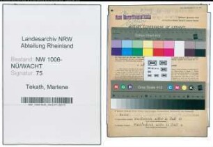 Entnazifizierung Marlene Tekath , geb. 31.01.1914 ()