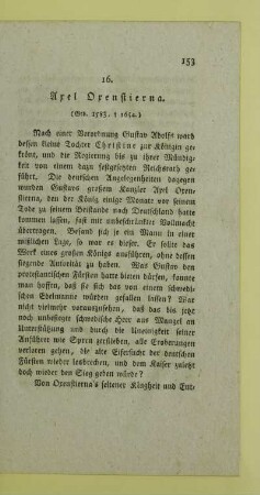 16. Axel Oxenstierna. (Geb. 1583, † 1654.)