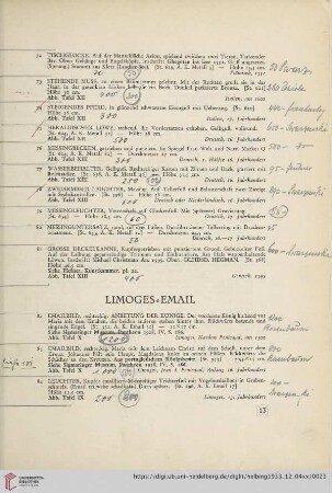 Limoges – Email (Nr. 82-84)
