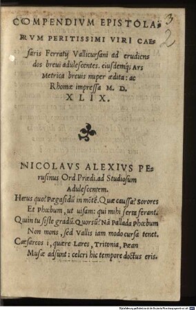 Compendium epistolarum