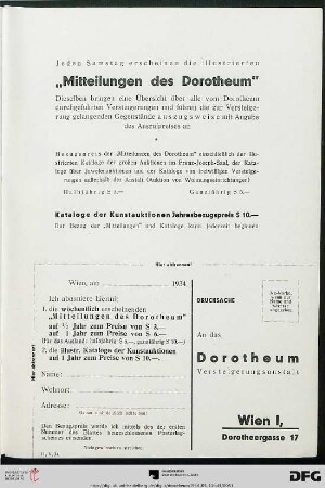Mitteilungen des Dorotheum