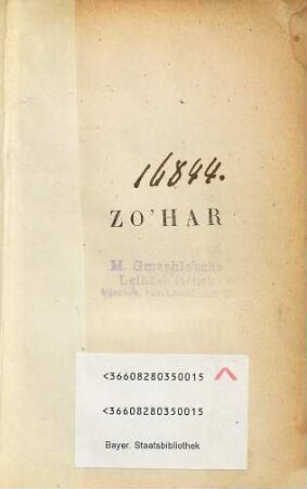 Zo'har : Roman contemporain