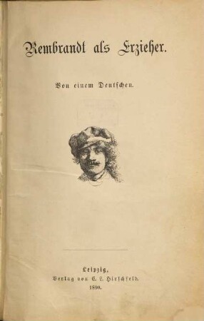 Rembrandt als Erzieher