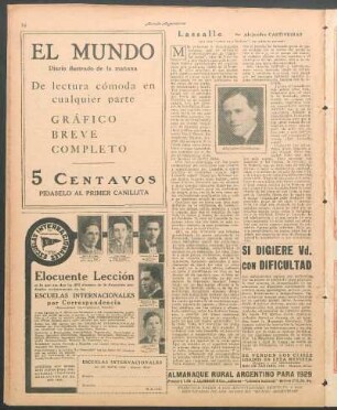 Lassalle : (Del libro "Soñadores y Realistas", que acaba de aparecer)