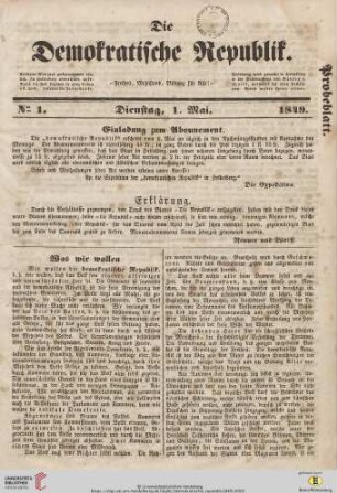 Die demokratische Republik : Freiheit, Wohlstand, Bildung für alle