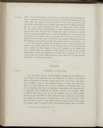 CCCCII. Peiresc à Valavez. Aix, 14 juin 1626
