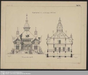 Jagdschloss im nordischen Holzstil