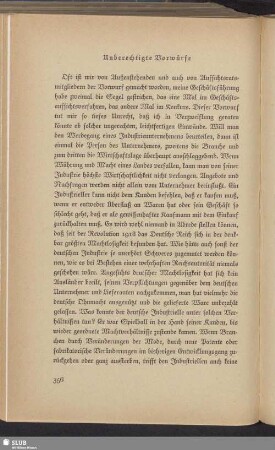 Unberechtigte Vorwürfe