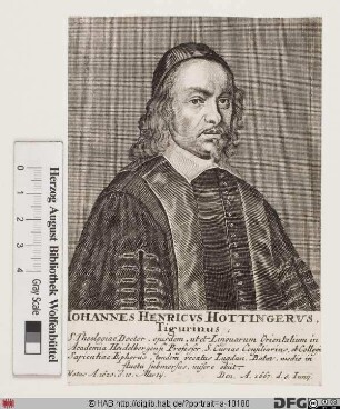 Bildnis Johann Heinrich Hottinger