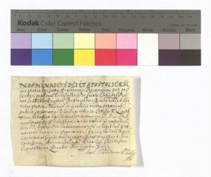 Bischof Heinrich (V.) von Augsburg erteilt Laurentius Scheffler, Akolyth und Professe des Klosters Allerheiligen, die Weihe zum Subdiakon.