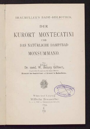 Der Kurort Montecatini und das natürliche Dampfbad Monsummano