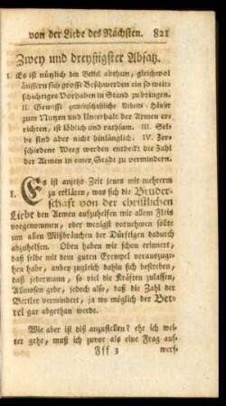 Zwey und dreyßigster Absatz