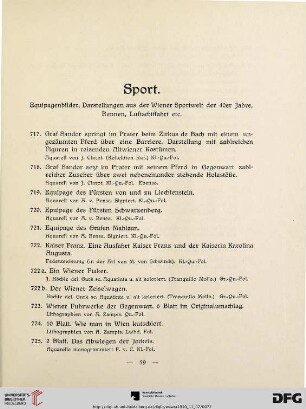 Sport (Nr. 717-733)