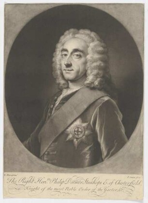 Bildnis des Philip Dormer Stanhope of Chesterfield