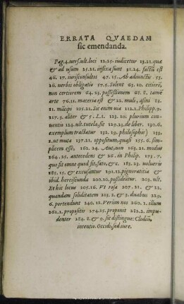 Errata Quaedam sic emendanda