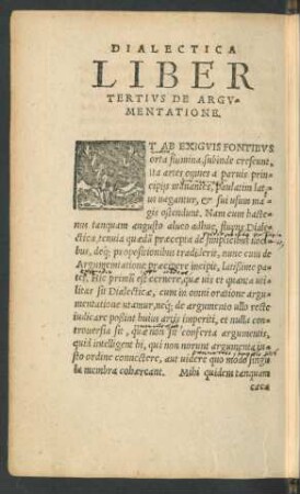 Liber Tertius De Argumentatione.