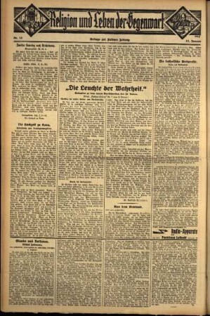 Dritte Ausgabe vom Sonntag, den 17. Januar 1932.