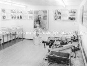 Ausstellung in der Wilhelm-Pieck-Gedenkstätte in Zechin (Brandenburg)