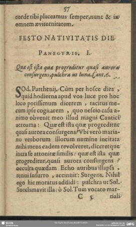 Festo Nativitatis Die