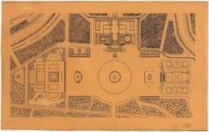Königliche Oper, Berlin-Tiergarten: Lageplan 1:1000