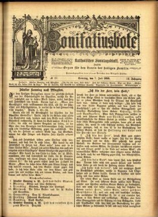 Ausgabe vom Sonntag, den 07. Juli 1895.