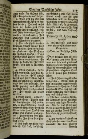II. Insonderheit, und zwar von einigen Pflichten und Tugenden.