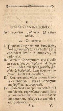 §. I. Species cognitionis.