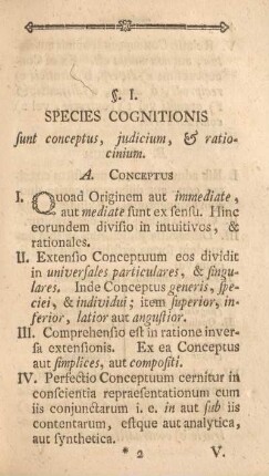 §. I. Species cognitionis.