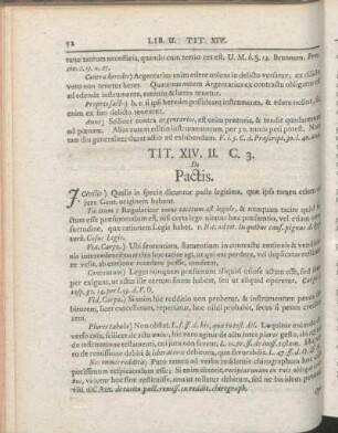 Tit. XIV. II. C. 3. De Pactis.
