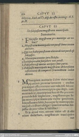 Caput LI. De fideiussione magistratus municipalis
