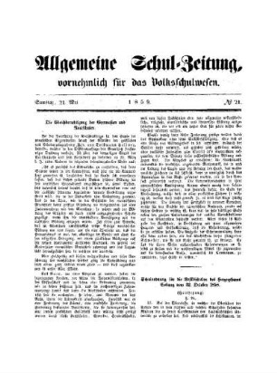 Schulordnung für die Volksschulen des Herzogthums Coburg vom 22. October 1858