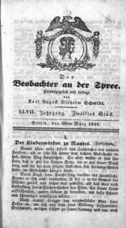 12. Stueck, 20. Maerz 1848