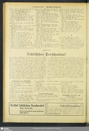 Schlößchen Porschendorf
