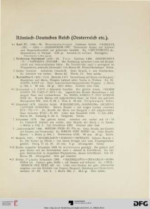 Römisch-Deutsches Reich (Österreich etc.) (Nr. 1-115)
