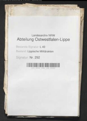 Hessen-kasselsche Gesuche um Truppendurchmärsche durch Lippe