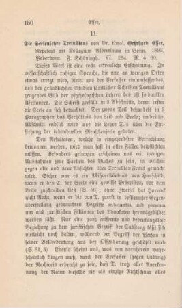 150-152 [Rezension] Esser, Gerhard, Die Seelenlehre Tertullians