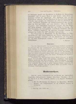 Rohrzucker.