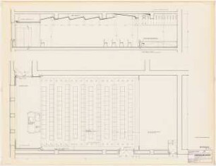 Stadttheater, Krefeld: Bühnenhaus: Grundriss Studio 1:20