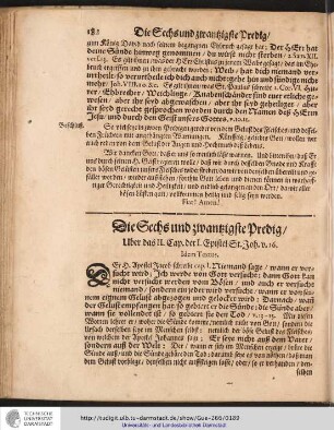 Die Sechs und zwanzigste Predig