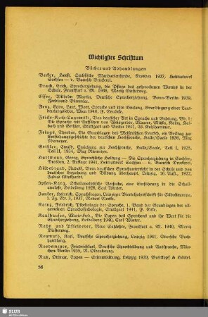 Wichtiges Schrifttum