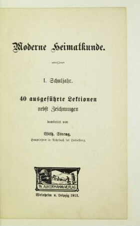 Schulj. 1: 40 ausgeführte Lektionen nebst Zeichnungen