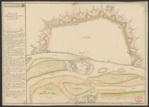 Grundriss der Magdeburg. Fortification 21ten April 1713