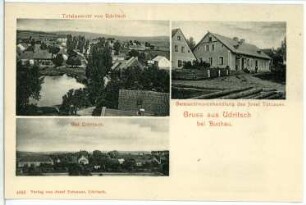 Udritsch. Blick auf und - Gut und Gemischtwarenhandlung